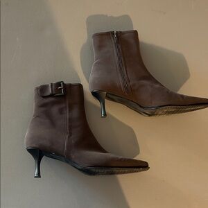 Stuart Weitzman Brown Ankle Boots